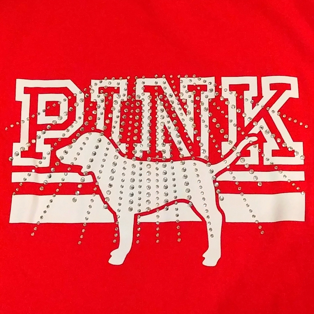 NWOT VS PINK Size Small Red T-Shirt